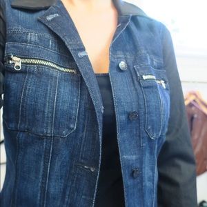 Denim motorcycle style Guess jacket size XS